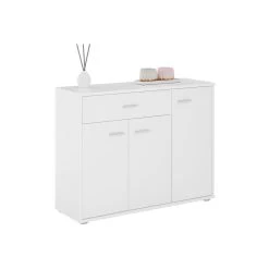 Buffet CORALINE En Mélaminé Blanc Mat