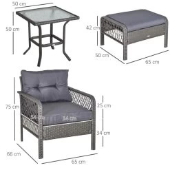 Lot De 2 Fauteuils De Jardin Grand Confort Repose-pied Table Basse Résine Tressée Et Filaire Imitation Rotin Coussins Gris -Vous ne pouvez pas battre les meubles. 08ca1903992005bf5d67804a26636d26 none 0a5c2e997dd79b16a84968d57a854ee9 0a5c2e9