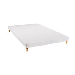 BELLECOUR LITERIE | Sommier Tapissier Capucine 140x190 Cm | Blanc | Pieds Non Inclus