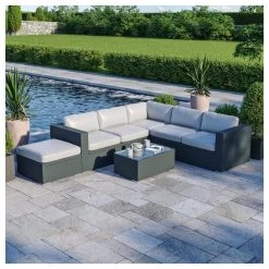 Ensemble Salon De Jardin En Résine Tressée Fonctionnel Avec Coffre De Rangement Intégré- Noir Ecru - FARENZA -Vous ne pouvez pas battre les meubles. 0c70ad3218489cc9cbd4eb871748e82e none 7954e72f20369c0a3775fd980972e31e 7954e72