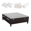BELLECOUR LITERIE | Pack Prêt à Dormir Privilège 160x200 Cm | Matelas Mémoire De Forme + Sommier + Accessoires
