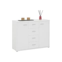 Buffet ELODIE En Mélaminé Blanc Mat