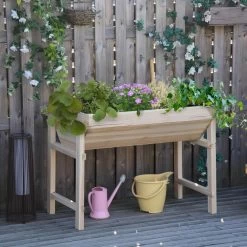 Jardinière Sur Pieds Potager Dim. 108,5L X 60l X 80H Cm Inserts D’irrigation + Feutre De Drainage Inclus Bois Sapin -Vous ne pouvez pas battre les meubles. 10725603aa8d3d91914917c7196a6cdb none 35a1e800101cc92df061f746f9dad150 35a1e80