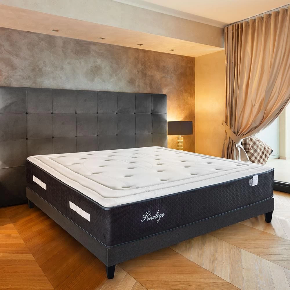 BELLECOUR LITERIE | Ensemble Privilège 90x190 Cm | Matelas Ressorts Ensachés + Sommier Bois | Ferme 3 BELLECOUR LITERIE | Ensemble Privilège 90x190 Cm | Matelas Ressorts Ensachés + Sommier Bois | Ferme – Image 3