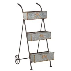 Jardinière Chariot Sur Pied 3 Niveaux Style Rural Chic - Pliable - 2 Poignées Et Roues - Nœuds De Corde Métal Martelé Effet Vieilli 9 Jardinière Chariot Sur Pied 3 Niveaux Style Rural Chic - Pliable - 2 Poignées Et Roues - Nœuds De Corde Métal Martelé Effet Vieilli -Vous ne pouvez pas battre les meubles. 1ac5dd133ed4b13b8de12a1af76f15ef none 360e60ba13b2595a3b4c497de80c4f2c 360e60b