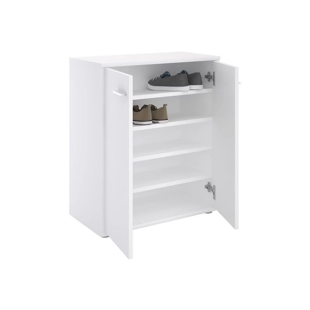 Meuble à Chaussures OLYMPE En Mélaminé Blanc Mat 3 Meuble à Chaussures OLYMPE En Mélaminé Blanc Mat – Image 3