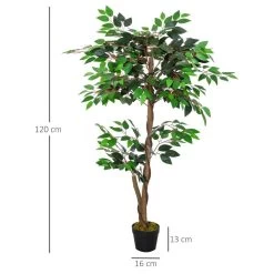 Arbre Artificiel Plante Artificiel Ficus Hauteur 1,2 M Tronc Branches Liane Lichen Feuilles Grand Réalisme Pot Inclus -Vous ne pouvez pas battre les meubles. 2082ee41f84c0d4236f1b55df66ae8da none 772b0e000dbc8f5d93248488f48a34b8 772b0e0