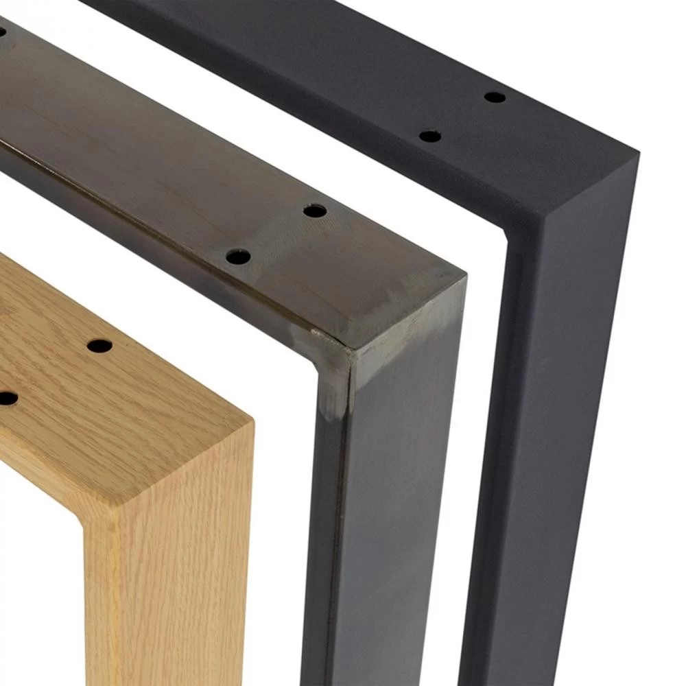 MACON Table De Salle à Manger Plateau Aspect Chêne Pieds Noir180 Cm 8 MACON Table De Salle à Manger Plateau Aspect Chêne Pieds Noir180 Cm – Image 8