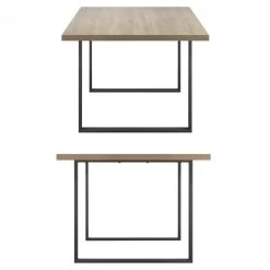 MACON Table De Salle à Manger Plateau Aspect Chêne Pieds Noir180 Cm 13 MACON Table De Salle à Manger Plateau Aspect Chêne Pieds Noir180 Cm -Vous ne pouvez pas battre les meubles. 23d0f4531018f96408919f3706eec895 none 27159b68b68e6ad655a5158ab628e26d 27159b6