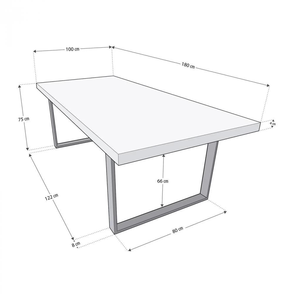 MACON Table De Salle à Manger Plateau Aspect Chêne Pieds Noir180 Cm 1 MACON Table De Salle à Manger Plateau Aspect Chêne Pieds Noir180 Cm