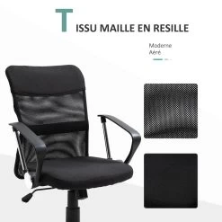Fauteuil De Bureau Chaise De Bureau Réglable Pivotant 360° Fonction à Bascule Lin Maille Résille Respirante Noir -Vous ne pouvez pas battre les meubles. 272fd96ea9032ea36c447ac20c499f41 none 6bacfbca209d6cbe719ce9799d24b87d 6bacfbc