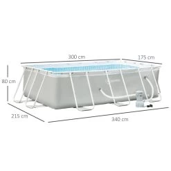 Piscine Tubulaire Hors Sol Rectangulaire Avec Filtre Dim. 340L X 215l X 80H Cm Acier PVC Gris Clair 13 Piscine Tubulaire Hors Sol Rectangulaire Avec Filtre Dim. 340L X 215l X 80H Cm Acier PVC Gris Clair -Vous ne pouvez pas battre les meubles. 282f2c7bf09cfa51c1cc191a4937b834 none 0bcfa8c5ada0d17fd2a3a7989eca29b2 0bcfa8c