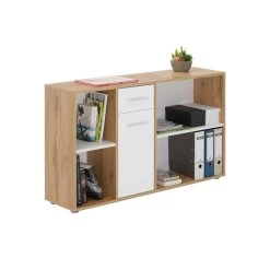 Bureau D'angle CARMEN Avec Meuble De Rangement Décor Chêne Sauvage Et Blanc Mat -Vous ne pouvez pas battre les meubles. 287eeaa420966b286225199f4d917c20 none 3017d9f76c223152ae386444814e006c 3017d9f