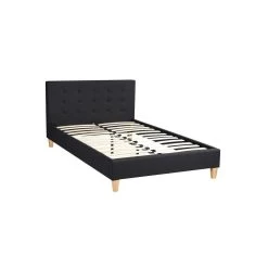 Lit Simple LILLE 120 X 190 Cm Capitonné Avec Sommier Revêtement En Tissu Noir -Vous ne pouvez pas battre les meubles. 2cf269b0185dd8271dab7d46a7085b31 none 02bbd6052aa8b1227366412acb46738b 02bbd60
