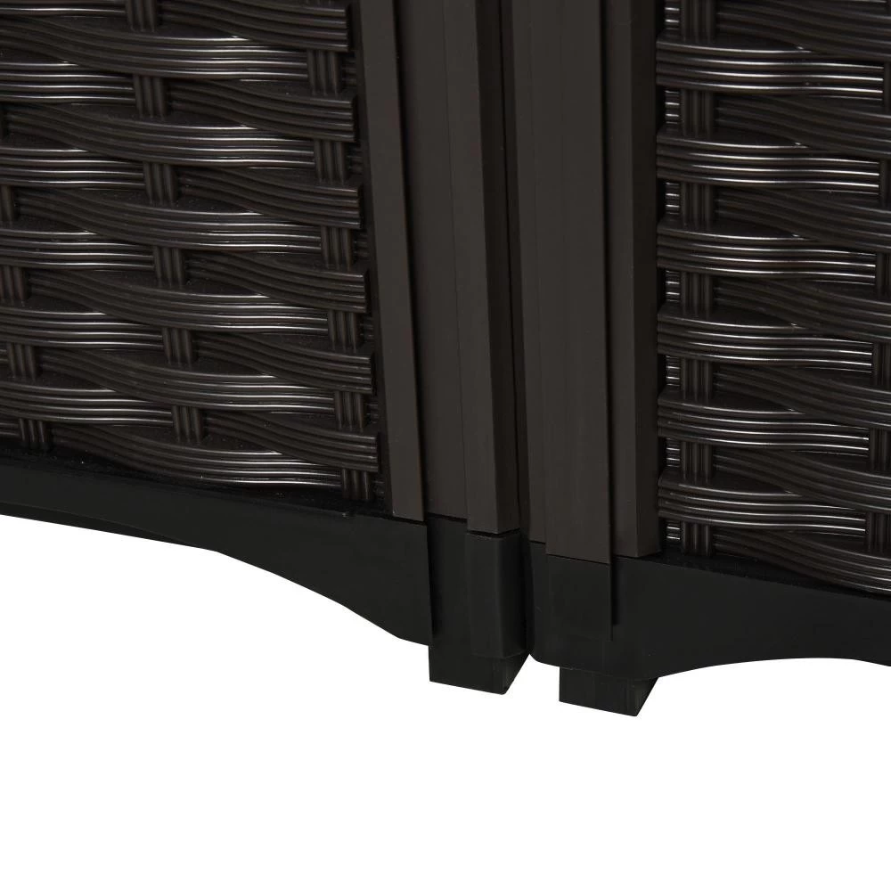 Jardinière Sur Pieds Carré Potager 2 étages Dim. 80L X 80l X 44H Cm Insert D'irrigation Plastique Imitation Rotin Tressé Chocolat 1 Jardinière Sur Pieds Carré Potager 2 étages Dim. 80L X 80l X 44H Cm Insert D'irrigation Plastique Imitation Rotin Tressé Chocolat