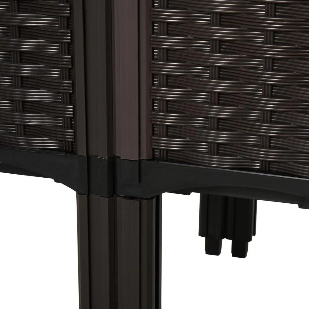 Jardinière Sur Pieds Carré Potager 2 étages Dim. 80L X 80l X 44H Cm Insert D'irrigation Plastique Imitation Rotin Tressé Chocolat 8 Jardinière Sur Pieds Carré Potager 2 étages Dim. 80L X 80l X 44H Cm Insert D'irrigation Plastique Imitation Rotin Tressé Chocolat – Image 8