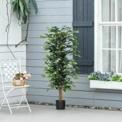 Arbre Artificiel Plante Artificiel Ficus Hauteur 1,5 M Tronc Branches Liane Lichen Feuilles Grand Réalisme Pot Inclus -Vous ne pouvez pas battre les meubles. 2f966ff5e4fa9e87e65b4b2d705c0b96 none 07acc525b85cd04b4a235744952d9cb0 07acc52