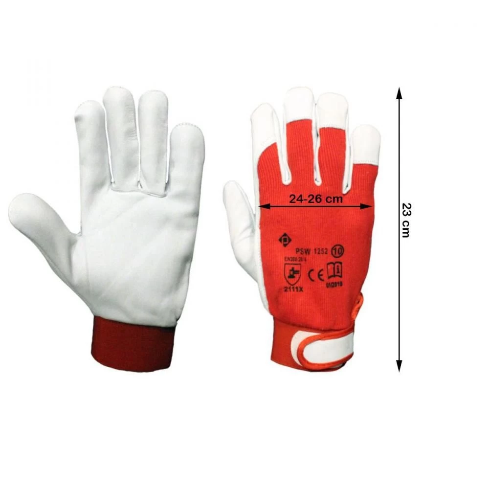 RIGA Gants De Manutention Cuir Jersey Fermeture Velcro T.10 5 RIGA Gants De Manutention Cuir Jersey Fermeture Velcro T.10 – Image 5