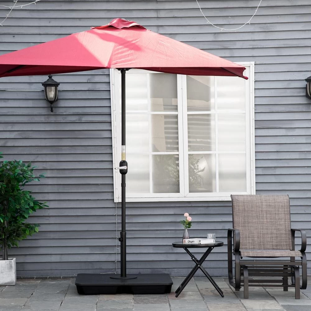 Lot De 4 Poids De Lestage Pour Parasols Déportés Piètement Croix Ø Mât 4,8 Cm Polypropylène Texturé Noir 7 Lot De 4 Poids De Lestage Pour Parasols Déportés Piètement Croix Ø Mât 4,8 Cm Polypropylène Texturé Noir – Image 7