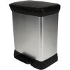 Poubelle à Pédale Aspect Aluminium 30L