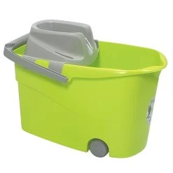 Seau Wash Easy à Roulettes Paul Masquin Vert Et Gris -Vous ne pouvez pas battre les meubles. 356158