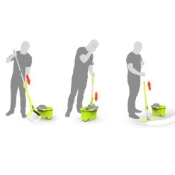 Seau Wash Easy à Roulettes Paul Masquin Vert Et Gris -Vous ne pouvez pas battre les meubles. 356158 morePictures 04