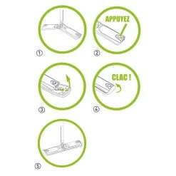 Seau Wash Easy à Roulettes Paul Masquin Vert Et Gris -Vous ne pouvez pas battre les meubles. 356158 morePictures 5