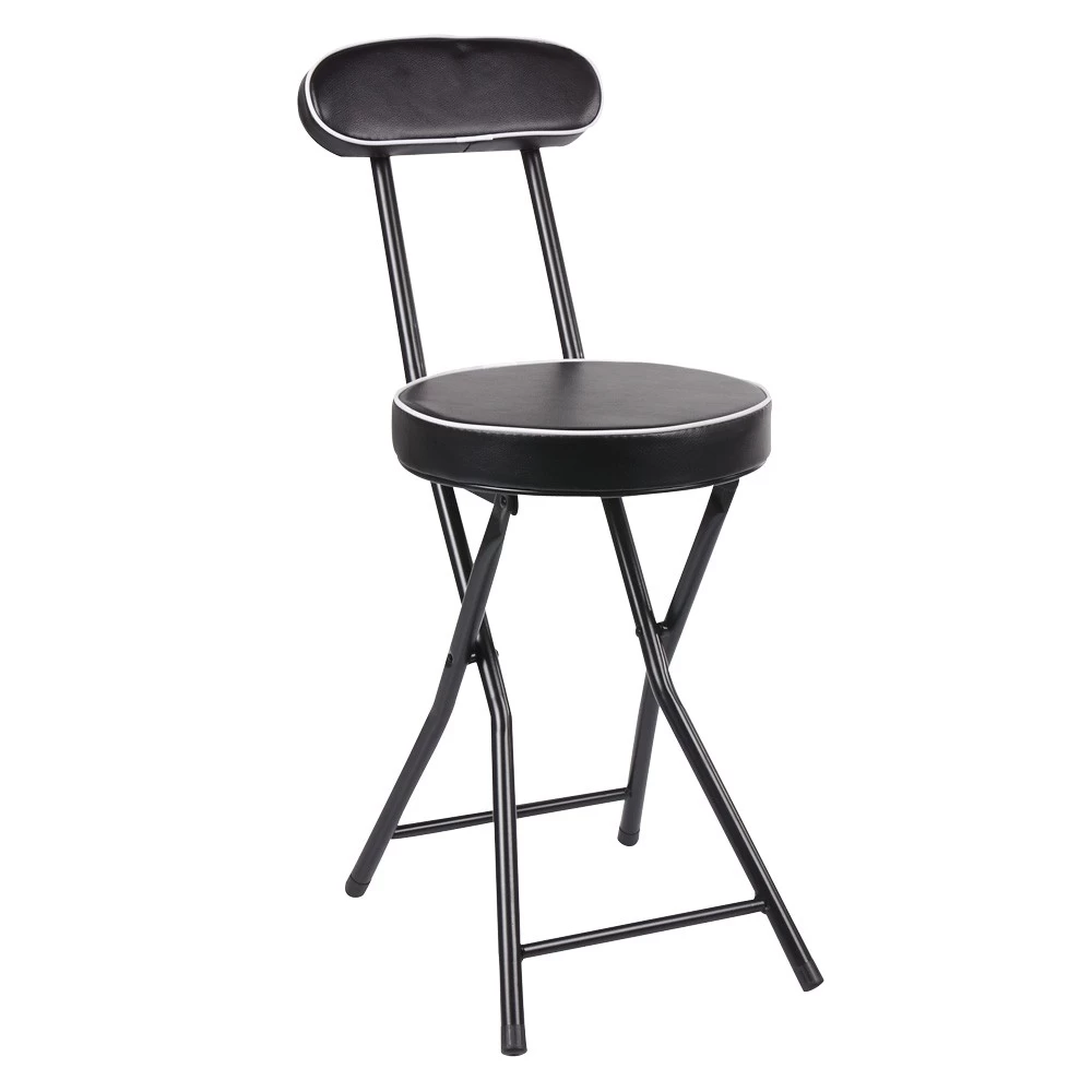 Chaise Pliante Tony Noire Ø30 X H.74 Cm 2 Chaise Pliante Tony Noire Ø30 X H.74 Cm – Image 2