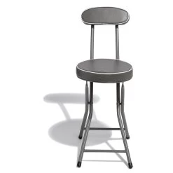 Chaise Pliante Tony Gris Anthracite Ø30 X H.74 Cm