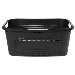 Corbeille à Linge Avec Poignées Design Rotin Noire 40 L -Vous ne pouvez pas battre les meubles. 359477 morePictures 1