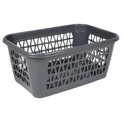 Panière à Linge Grise 40 L
