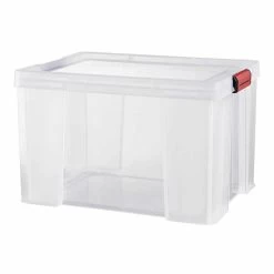 Box De Rangement Transparente Couvercle Clips Rouge 45 L -Vous ne pouvez pas battre les meubles. 369918 morePictures 2