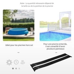 Réchauffeur Solaire D'eau Pour Piscine Hors Sol - Lot De 2 Tapis Solaires Chauffants Piscine - Chauffeur écologique Piscine - PE Noir -Vous ne pouvez pas battre les meubles. 36c9a5f8ccf07c0a5a42a2fbe65df141 none 99fe76da350d4c865ab8b39ab6f83337 99fe76d