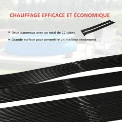 Réchauffeur Solaire D'eau Pour Piscine Hors Sol - Lot De 2 Tapis Solaires Chauffants Piscine - Chauffeur écologique Piscine - PE Noir -Vous ne pouvez pas battre les meubles. 36c9a5f8ccf07c0a5a42a2fbe65df141 none b2f134edbe58f160fb7931217f804591 b2f134e