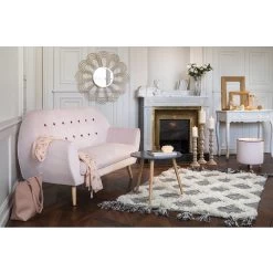 Bout De Canapé Charlotte Gris Pieds En Pin Naturel - Ø48 X H.42.5 Cm 6 Bout De Canapé Charlotte Gris Pieds En Pin Naturel - Ø48 X H.42.5 Cm -Vous ne pouvez pas battre les meubles. 375537 morePictures 2