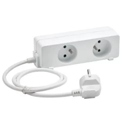 Bloc Multiprise 2 Faces 5 Prises Blanc -Vous ne pouvez pas battre les meubles. 395245 morePictures 2