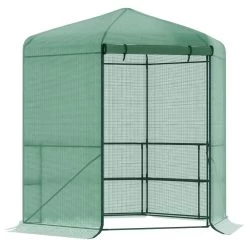 Serre De Jardin Hexagonale Avec 6 étagères - Dim. 2,25L X 1,94l X 2,15H M Porte Enroulable Zippée Acier Thermolaqué PE Haute Densité Vert -Vous ne pouvez pas battre les meubles. 3c2f90a42d6c486fa7b799c0ce587c2f none 4b7a9c9a0b0cc982c8205cbc54ec8667 4b7a9c9