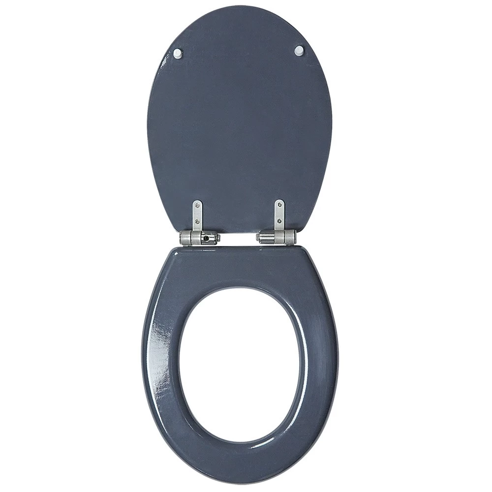 Abattant WC Uni Gris Avec Frein De Chute 2 Abattant WC Uni Gris Avec Frein De Chute – Image 2