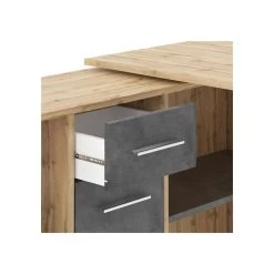 Bureau D'angle CARMEN Avec Meuble De Rangement Décor Chêne Sauvage Et Béton Foncé 8 Bureau D'angle CARMEN Avec Meuble De Rangement Décor Chêne Sauvage Et Béton Foncé -Vous ne pouvez pas battre les meubles. 40e1753ee3c6d9204bbed5a60ce918cc none 230163027c1748e9133b8d2a11c110f9 2301630