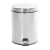 Poubelle Ronde Gris Métallisé 5 L