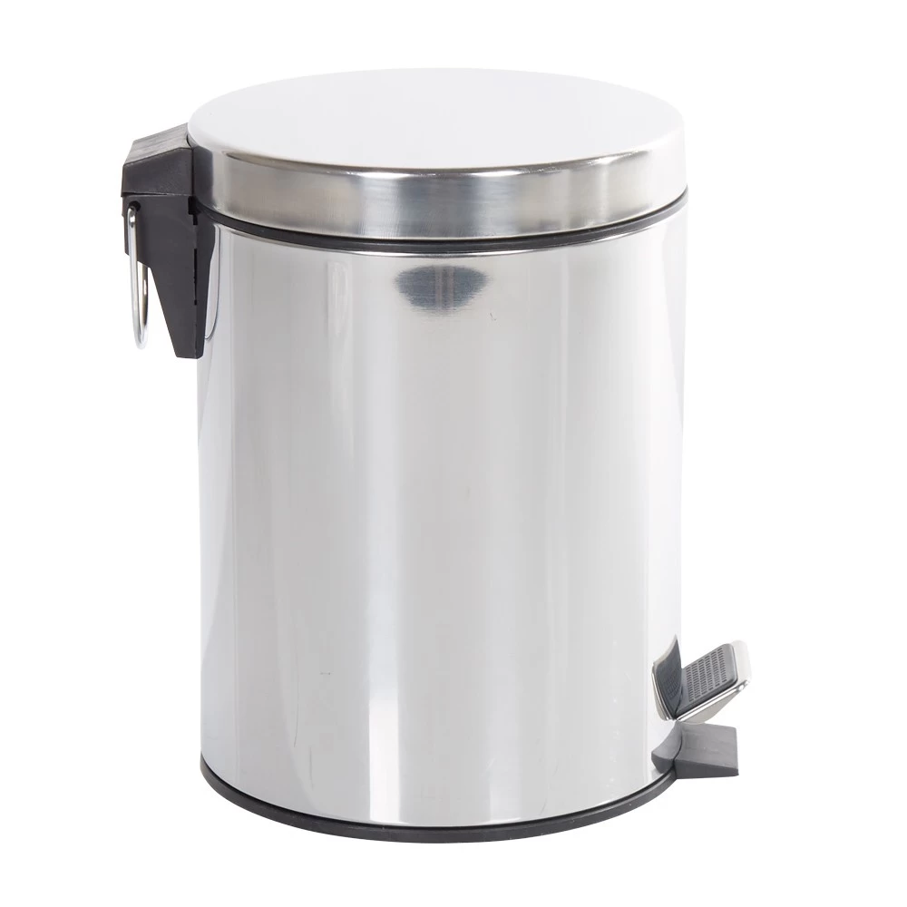 Poubelle Ronde Gris Métallisé 5 L 4 Poubelle Ronde Gris Métallisé 5 L – Image 4