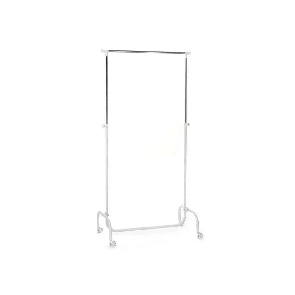 Portant à Vêtements TIGER En Métal Chromé Et Blanc 2 Portant à Vêtements TIGER En Métal Chromé Et Blanc – Image 2