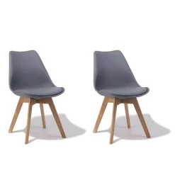 Chaise Kelly Gris Anthracite X 2