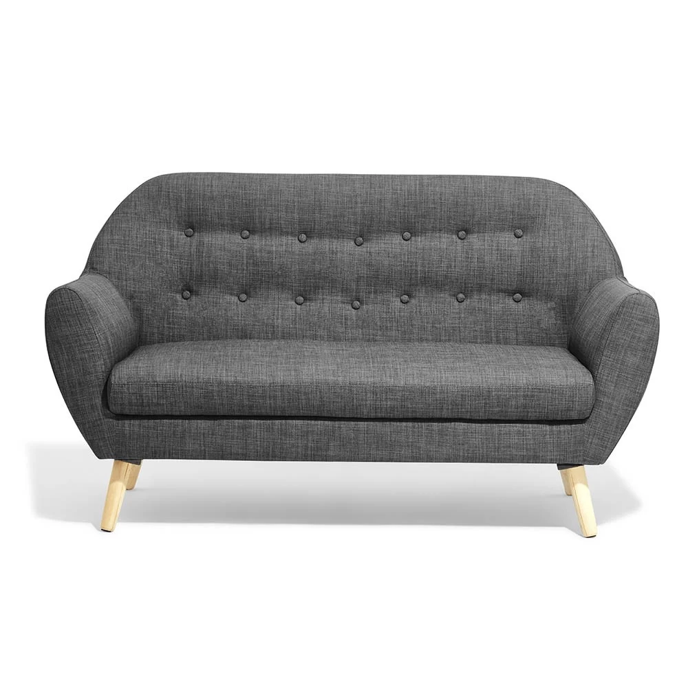 Canapé Joseph Gris Anthracite 2 Personnes 1 Canapé Joseph Gris Anthracite 2 Personnes