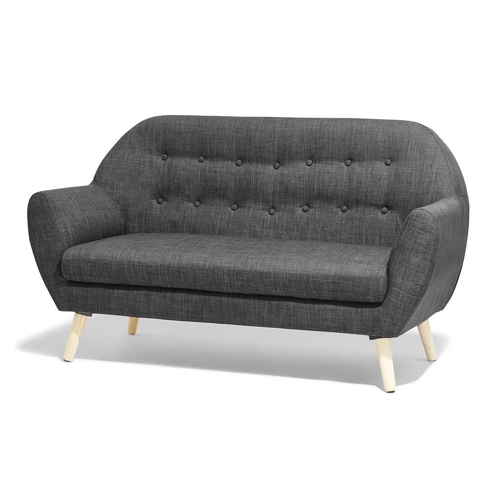 Canapé Joseph Gris Anthracite 2 Personnes 5 Canapé Joseph Gris Anthracite 2 Personnes – Image 5