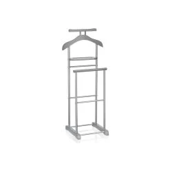 Valet MEDINA Double Portant En Métal Gris