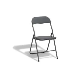 Chaise Pliante Tracy Métal Gris Anthracite -Vous ne pouvez pas battre les meubles. 441689 morePictures 2