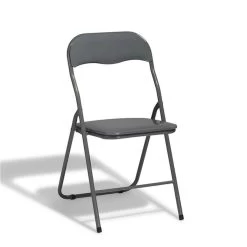 Chaise Pliante Tracy Métal Gris Anthracite -Vous ne pouvez pas battre les meubles. 441689 morePictures 3