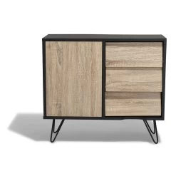 Buffet Stanislas Naturel Avec 1 Porte Et 3 Tiroirs -Vous ne pouvez pas battre les meubles. 441774