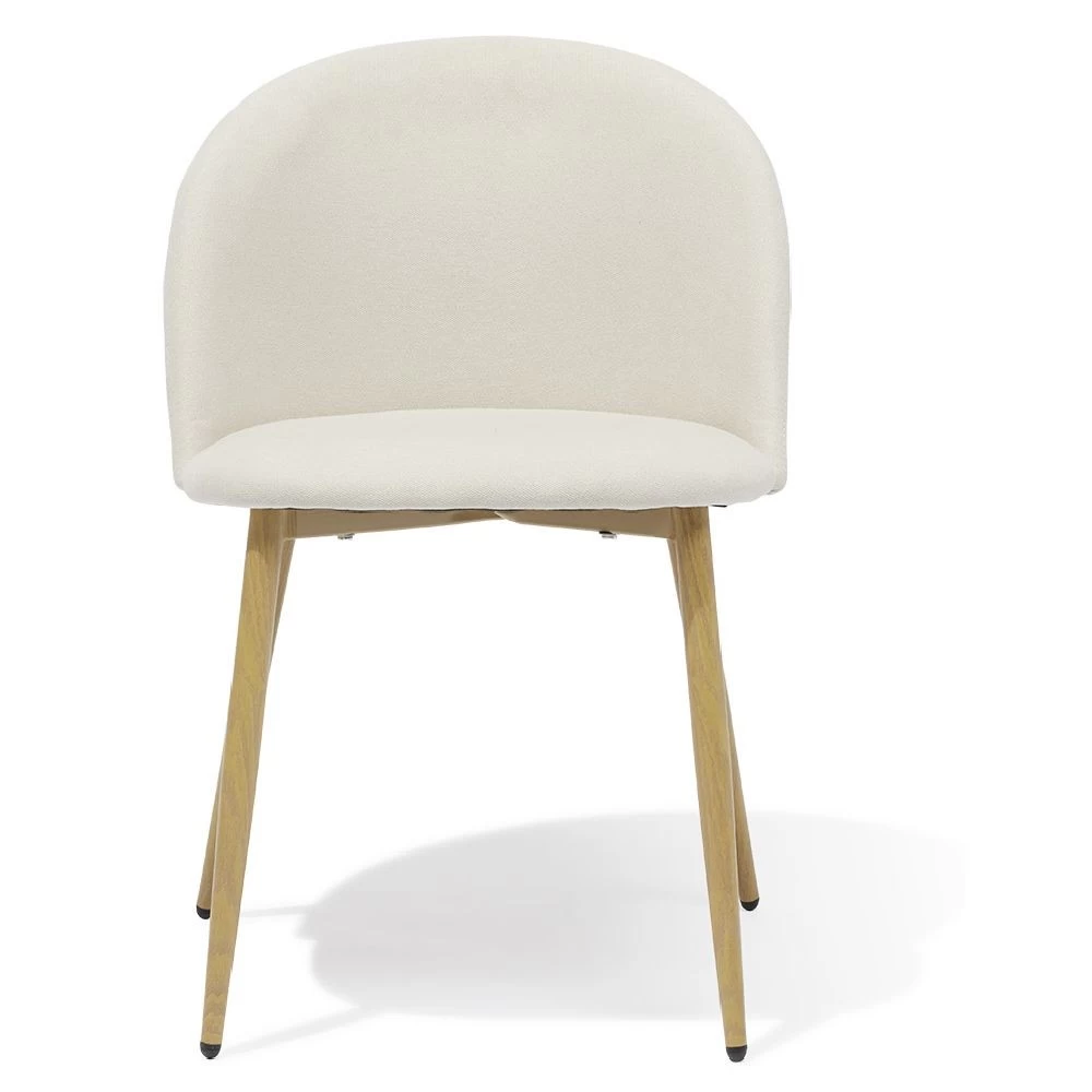 Chaise Gaëlle Blanc Crème L.58 X P.54 X H.75 Cm - Lot De 2 7 Chaise Gaëlle Blanc Crème L.58 X P.54 X H.75 Cm - Lot De 2 – Image 7